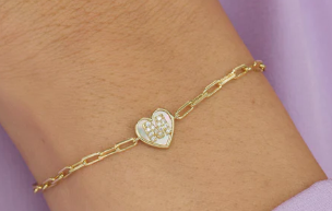 Love Letters Heart Bracelet by Melinda Maria
