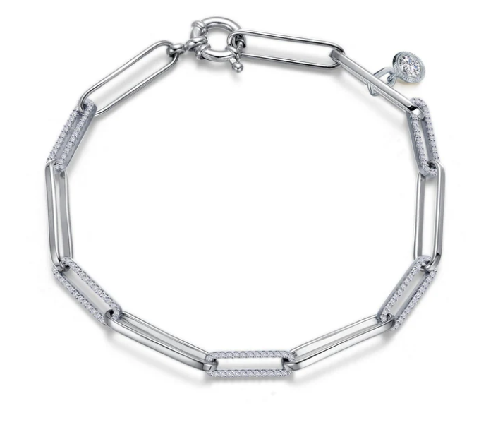 1.65 CTW Paperclip Bracelet- WHITE by Lafonn