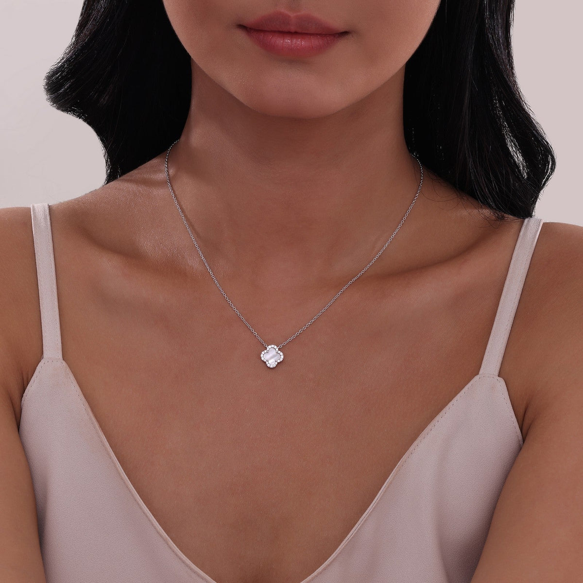 0.49 CTW Halo Necklace by Lafonn