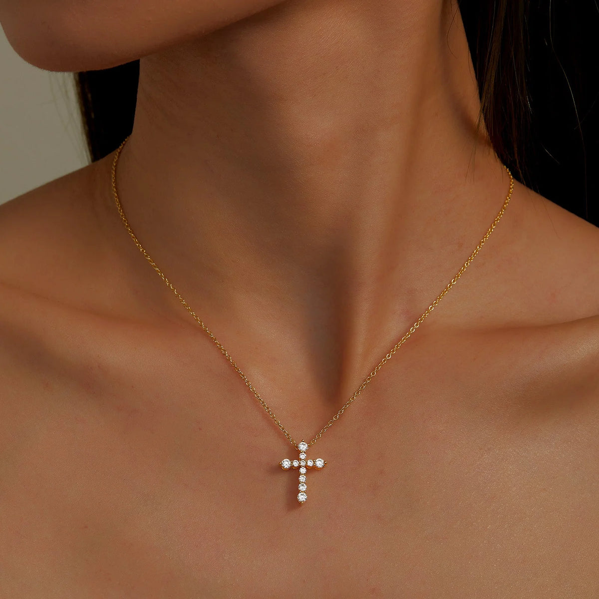 0.67 CTW Cross Pendant Necklace by Lafonn