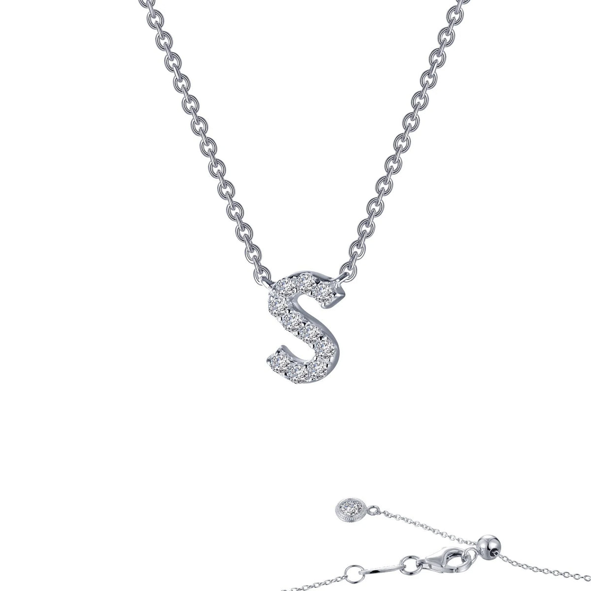 Initial Letter Pendant Necklace A-Z by Lafonn