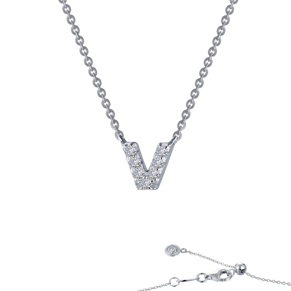 Initial Letter Pendant Necklace A-Z by Lafonn