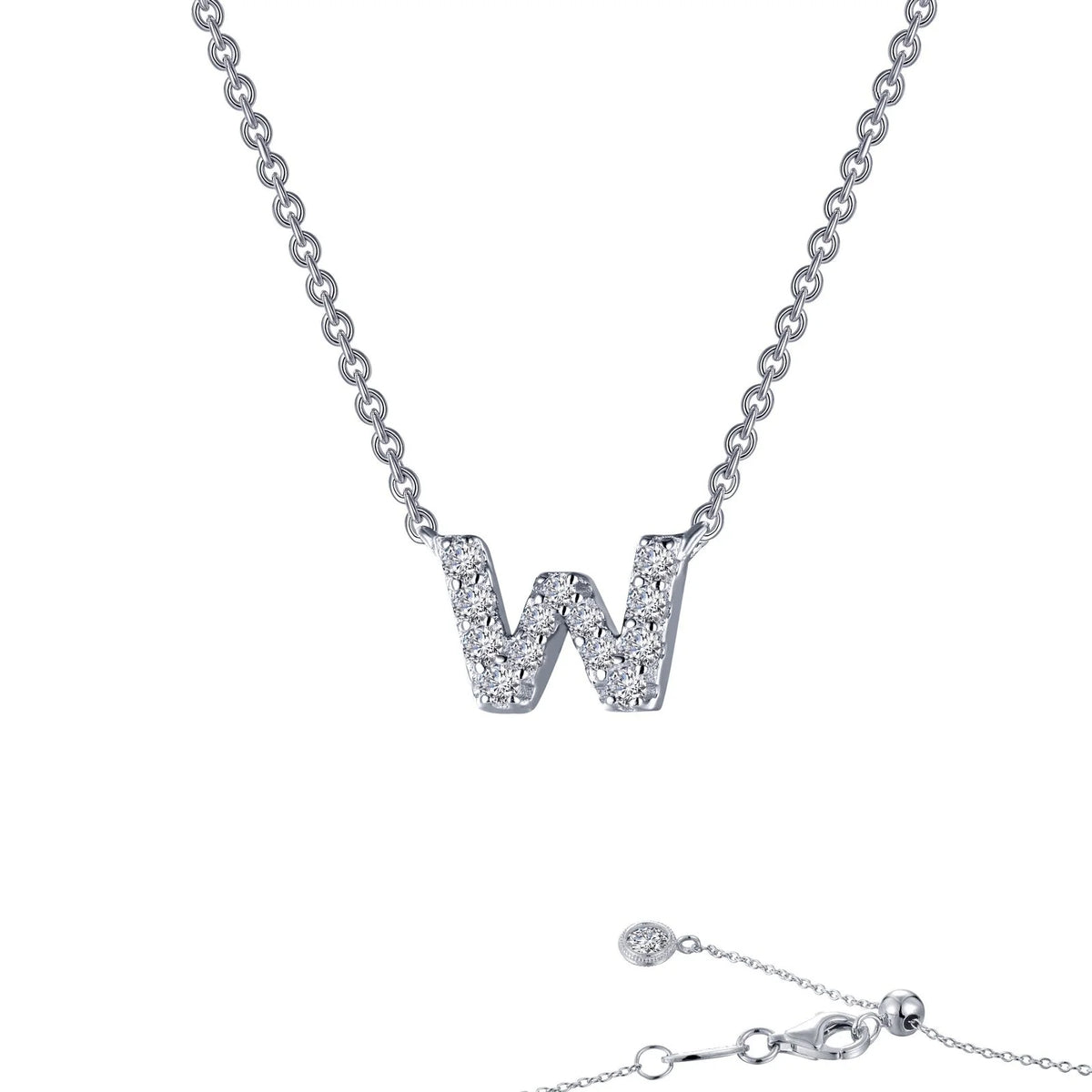 Initial Letter Pendant Necklace A-Z by Lafonn