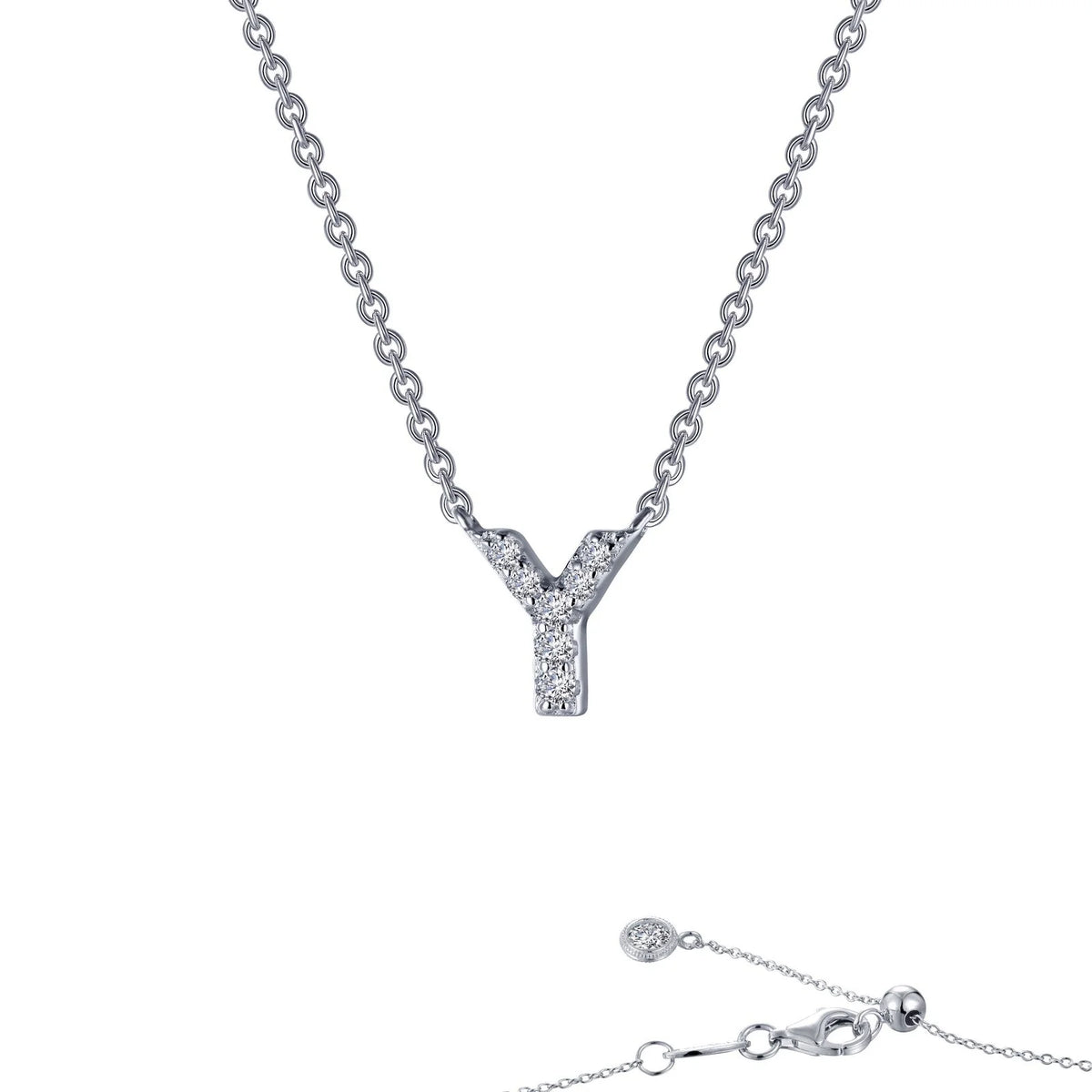 Initial Letter Pendant Necklace A-Z by Lafonn