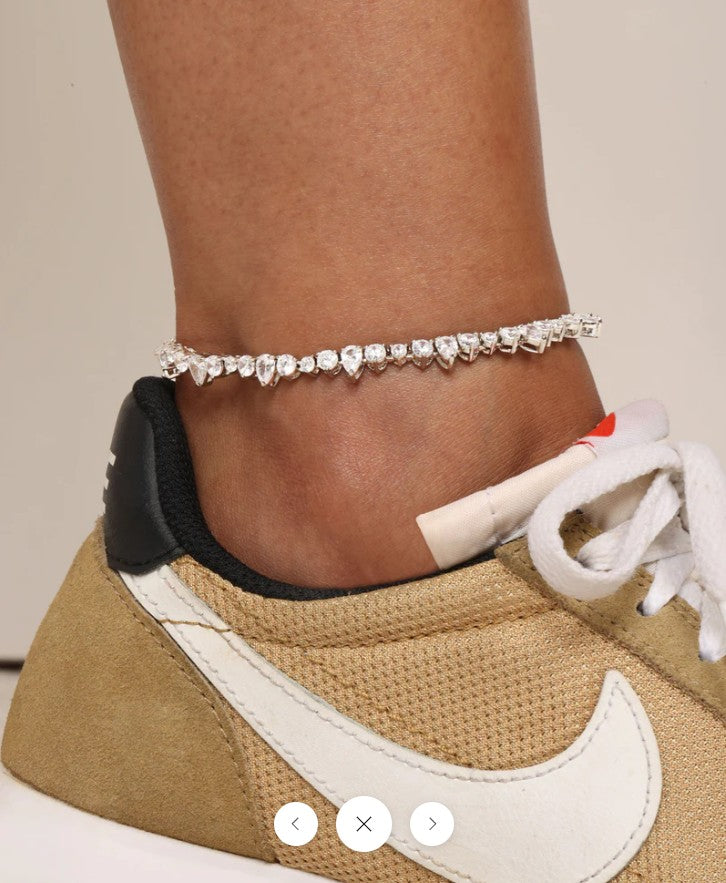 The Dynasty Teardrop Anklet by Melinda Maria.
