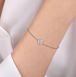 925 Sterling Silver Diamond Bujukan Heart Bracelet by Gabriel & Co.