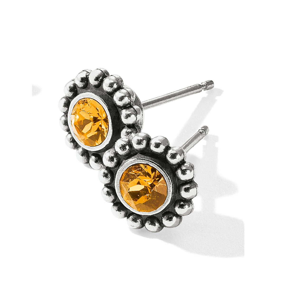Citrine Twinkle Mini Post Earrings-November by Brighton