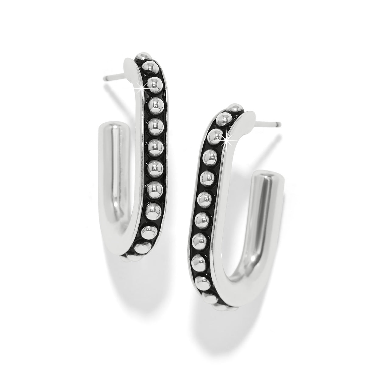 Pretty Tough Link Hoop Earrings by Brighton