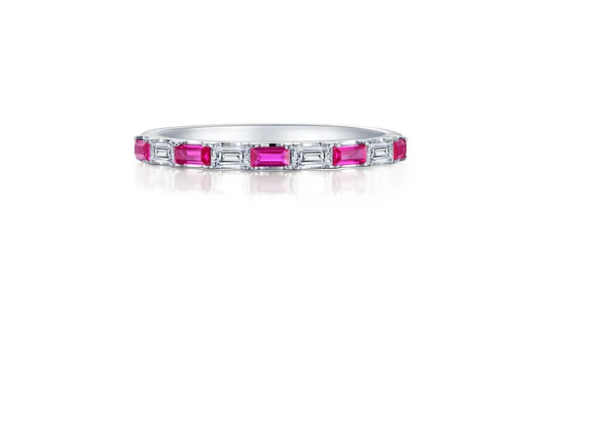Baguette Half-Eternity Band by Lafonn