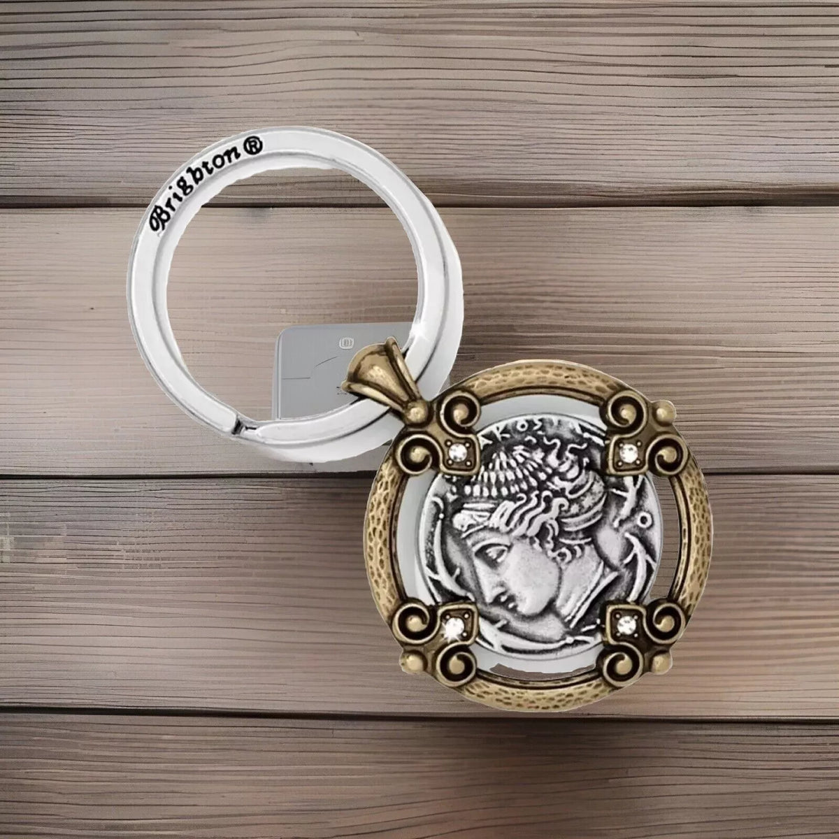 DEVOTION CRETE Reversible Key Fob BY Brighton