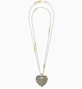 Garden Of Love Heart Convertible Necklace by Brighton