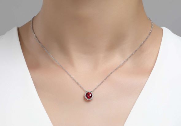 January Birthstone Necklace