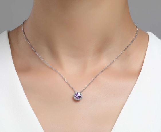 February Birthstone Necklace