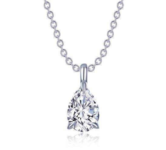 Pear-Shaped Solitaire Necklace by Lafonn