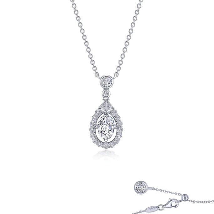 Oval Halo Necklace by Lafonn