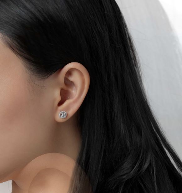 Cushion-Cut Halo Necklace by Lafonn