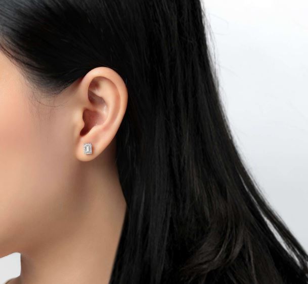 0.52 CTW Halo Stud Earrings by Lafonn