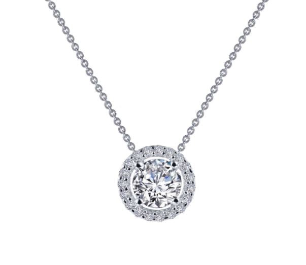 0.62 CTW Round Halo Necklace by Lafonn