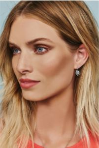 Alcazar Heart Leverback Earrings by Brighton