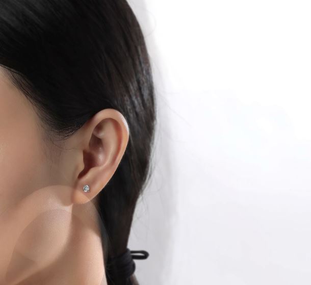 0.5 CTW 3 Prong Martini Stud Earrings by Lafonn