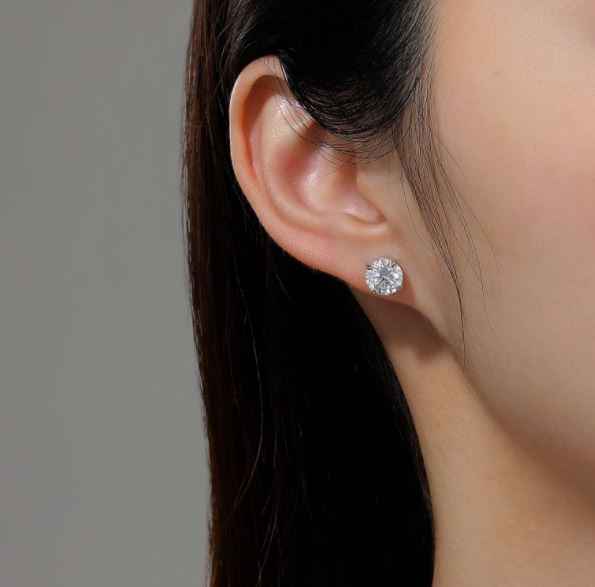 Solitaire Stud Earrings by Lafonn
