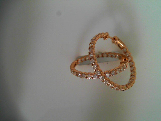 14k earrrings & diamond