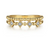 14K Yellow Gold Bujukan Diamond Easy Stackable Ring