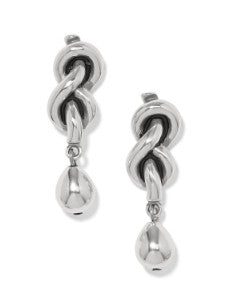 Interlok Single Knot Drop Earrings