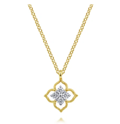 14k necklace &amp; diamond