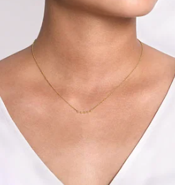 14k necklace &amp; diamond