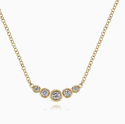 14k necklace &amp; diamond