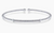 14K White Gold Bujukan Diamond Bar Split Bangle