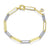 1.65 CTW 2-Tone Paperclip Bracelet