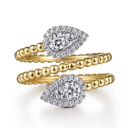 Gold Fashion Rings  -  Women'