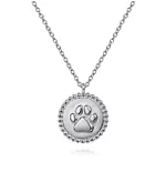 GABRIEL STERLING SILVER BUJUKAN PAW PRINT NECKLACE