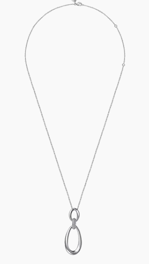 925 Sterling Silver Bujukan Drop Pendant Necklace