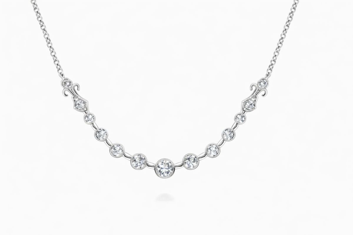 14k necklace &amp; diamond