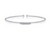 14K WHITE Gold Bujukan Bead Bangle with Diamonds