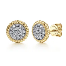 14k earrrings & diamond