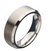 8mm Matte Finish Stainless Steel Beveled Comfort Fit Ring