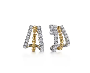 14k earrrings & diamond