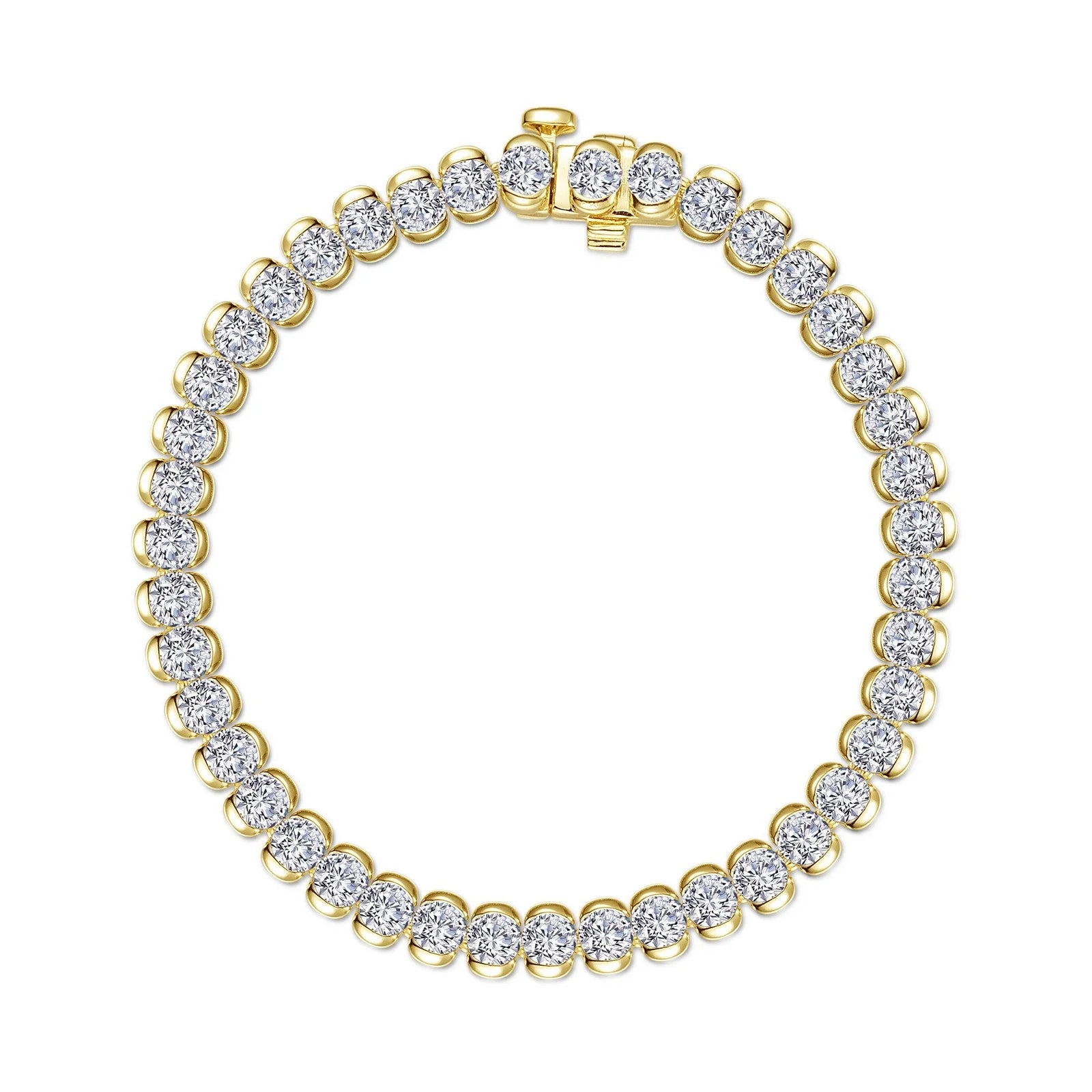 7.5 CTW Aria Half-Bezel Tennis Bracelet