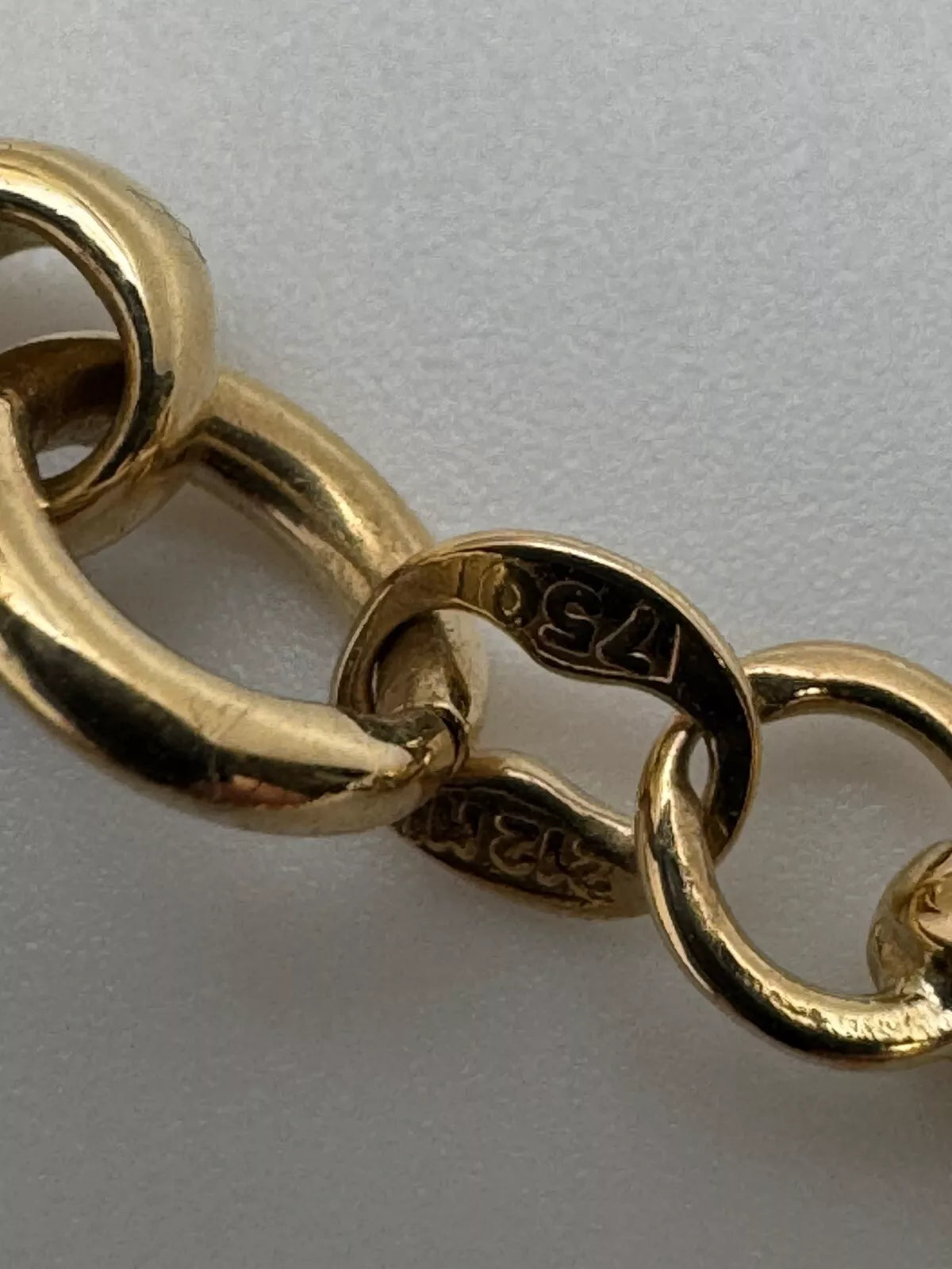 AUTH BVLGARI BRACELET MARINER BRACELET K18YG YELLOW GOLD 8 Inch 10.4 Grams