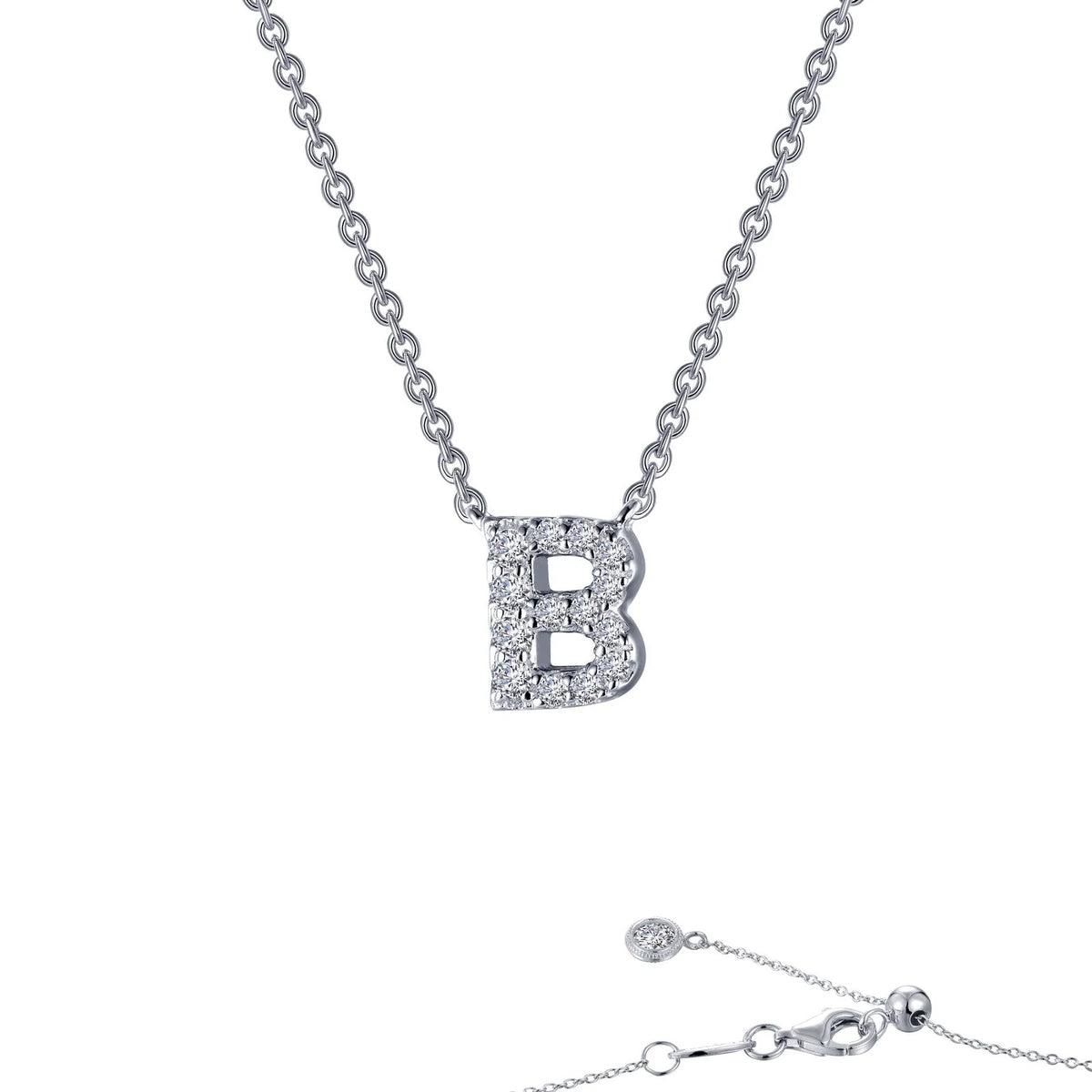 Initial Letter Pendant Necklace A-Z