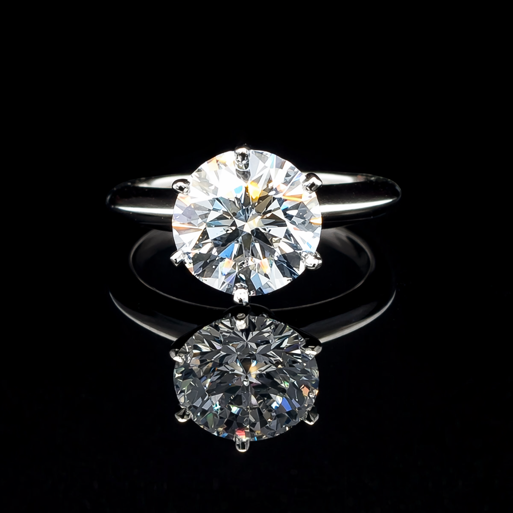 ✨ Tiffany & Co. 2.67 Carat D-VS1 Round Brilliant Diamond Ring 💎