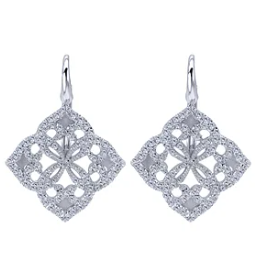 Victorian Drop Lever Back Earrings BY Gabriel & Co.