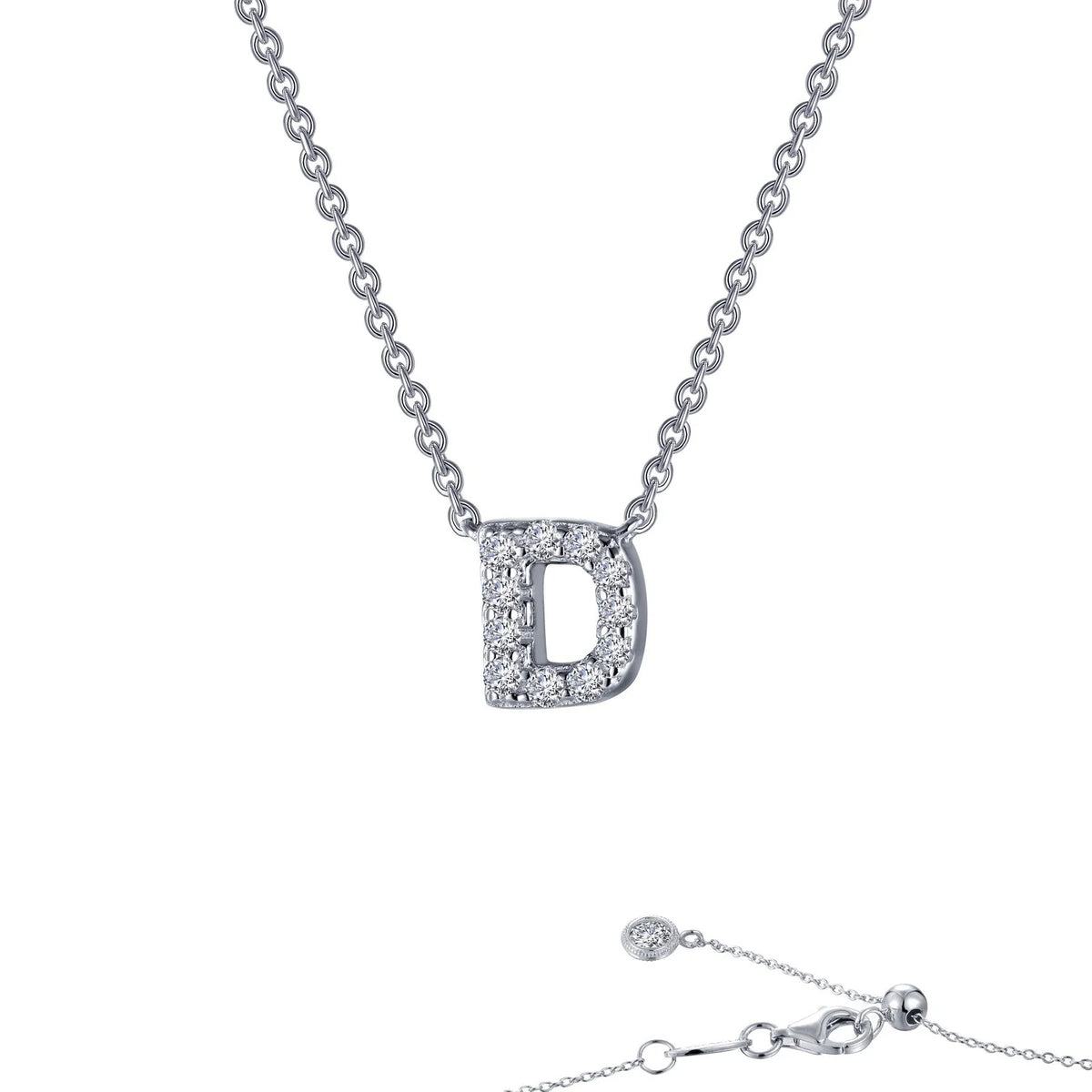 Initial Letter Pendant Necklace A-Z