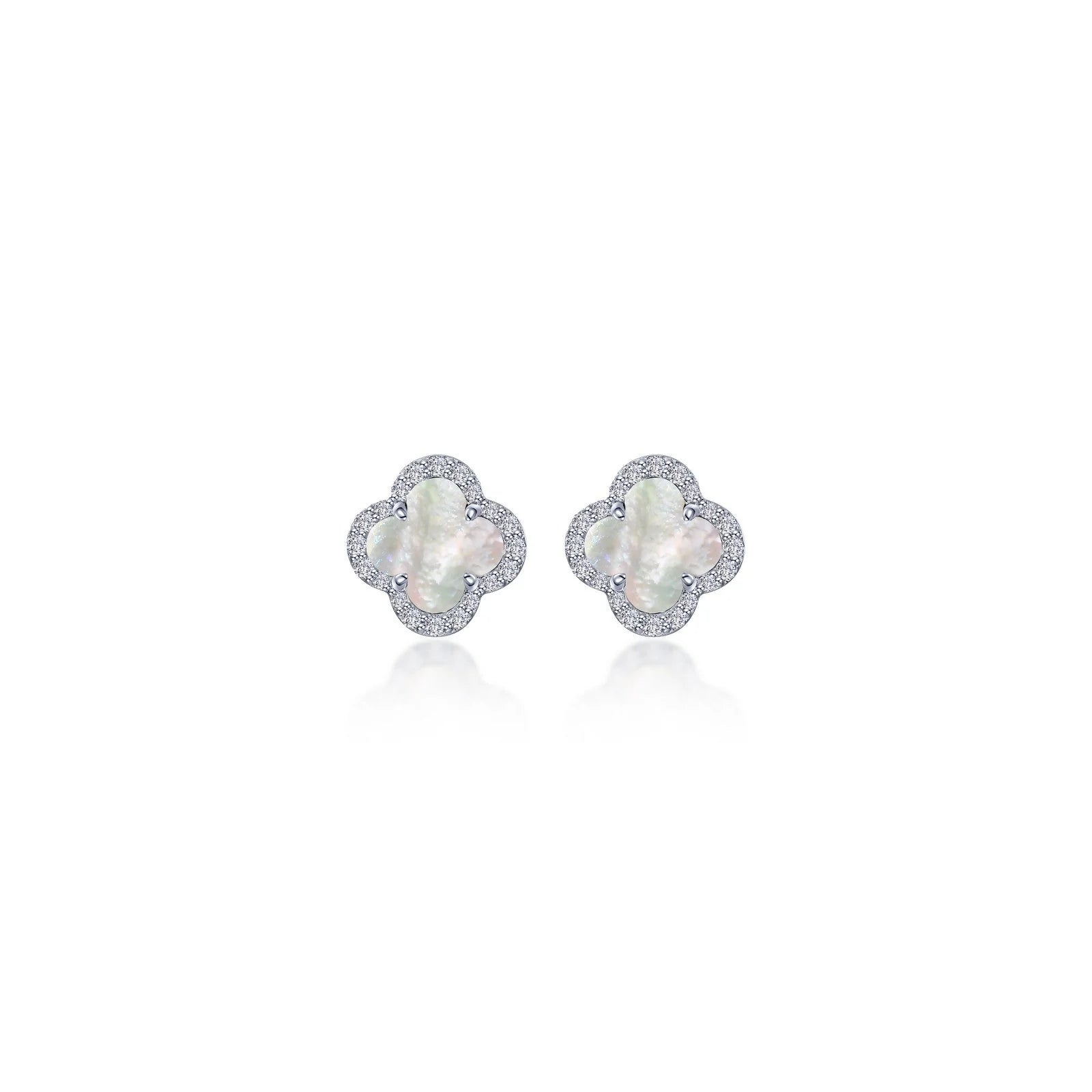 0.4 CTW Halo Stud Earrings