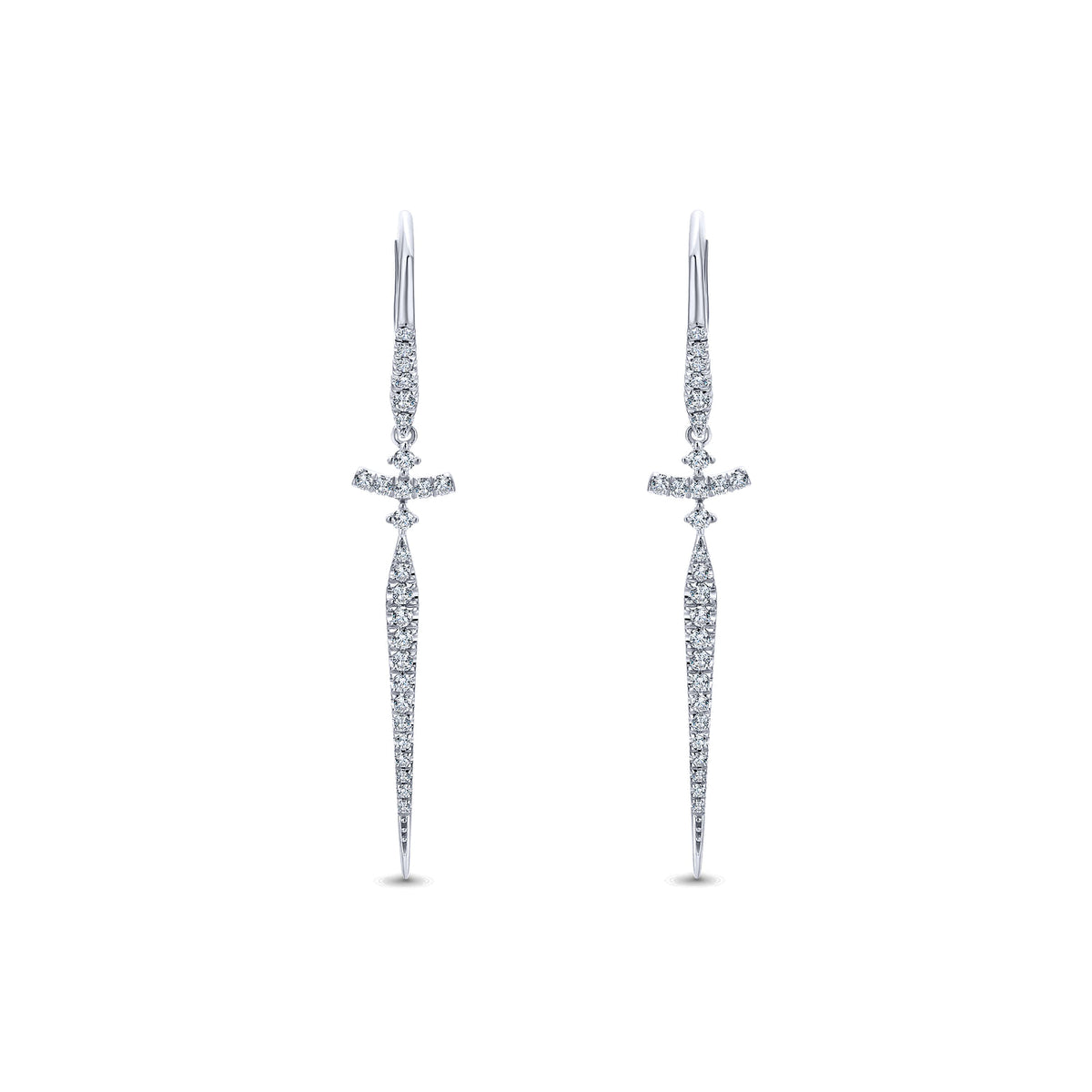 14K White Gold Fashion Earrings
