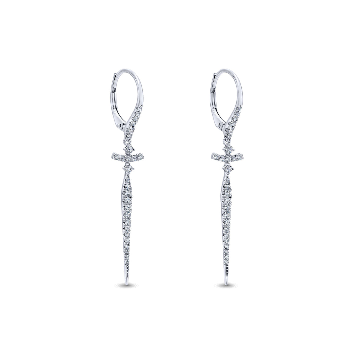 14K White Gold Fashion Earrings
